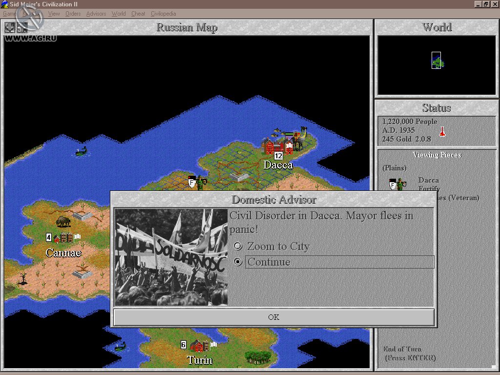 Sid Meier's Civilization 2 - Screenshot