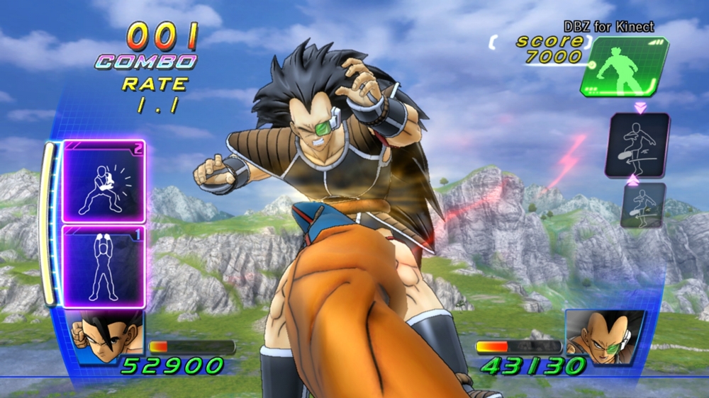 Dragon Ball Z for Kinect gameplay visual
