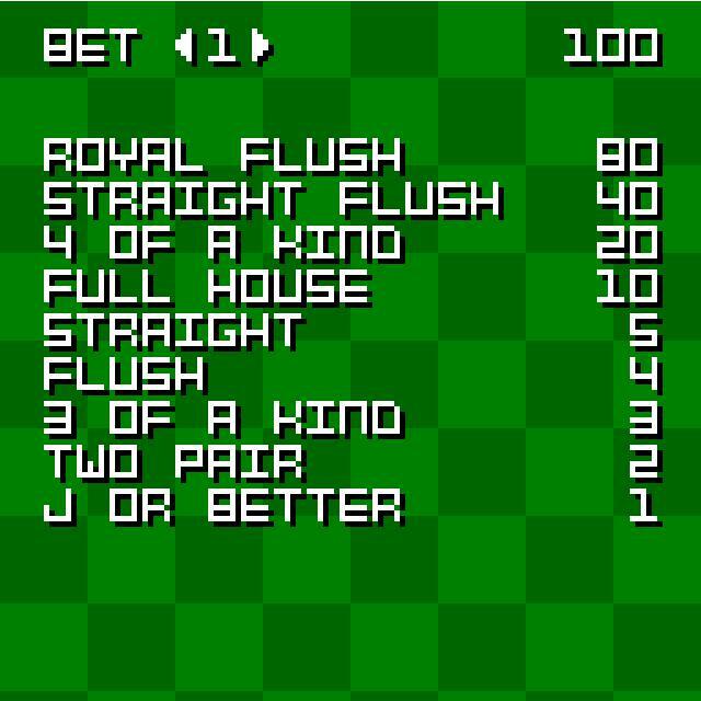 Video Poker (itch) (jdp)