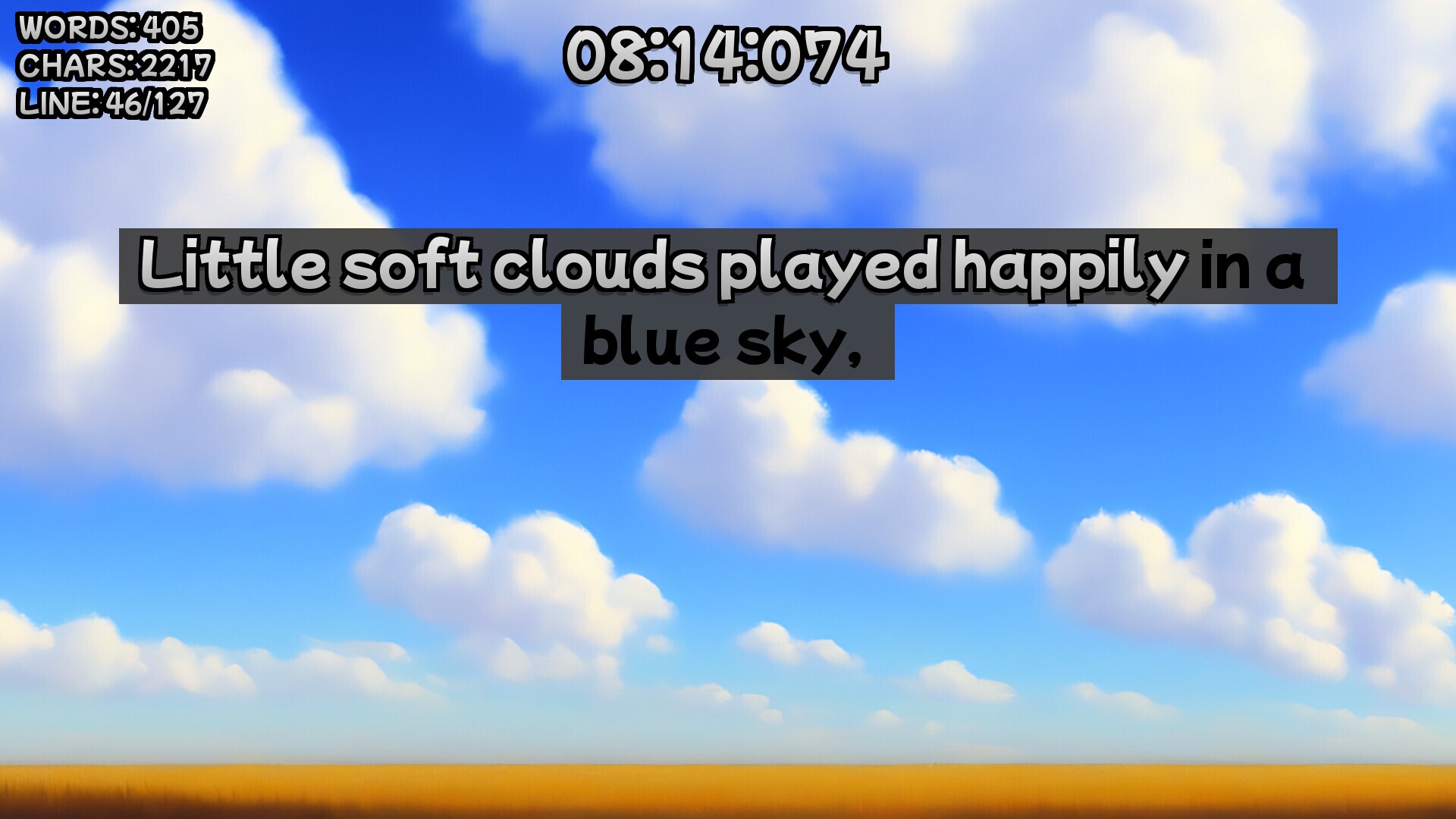 Winnie-the-Pooh's book writing speedrunner screenshot