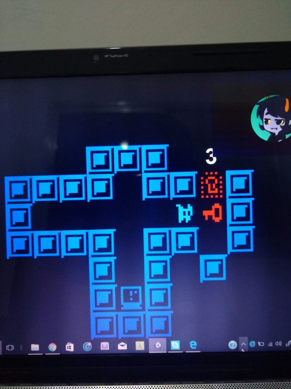 Blip In Red And Blue