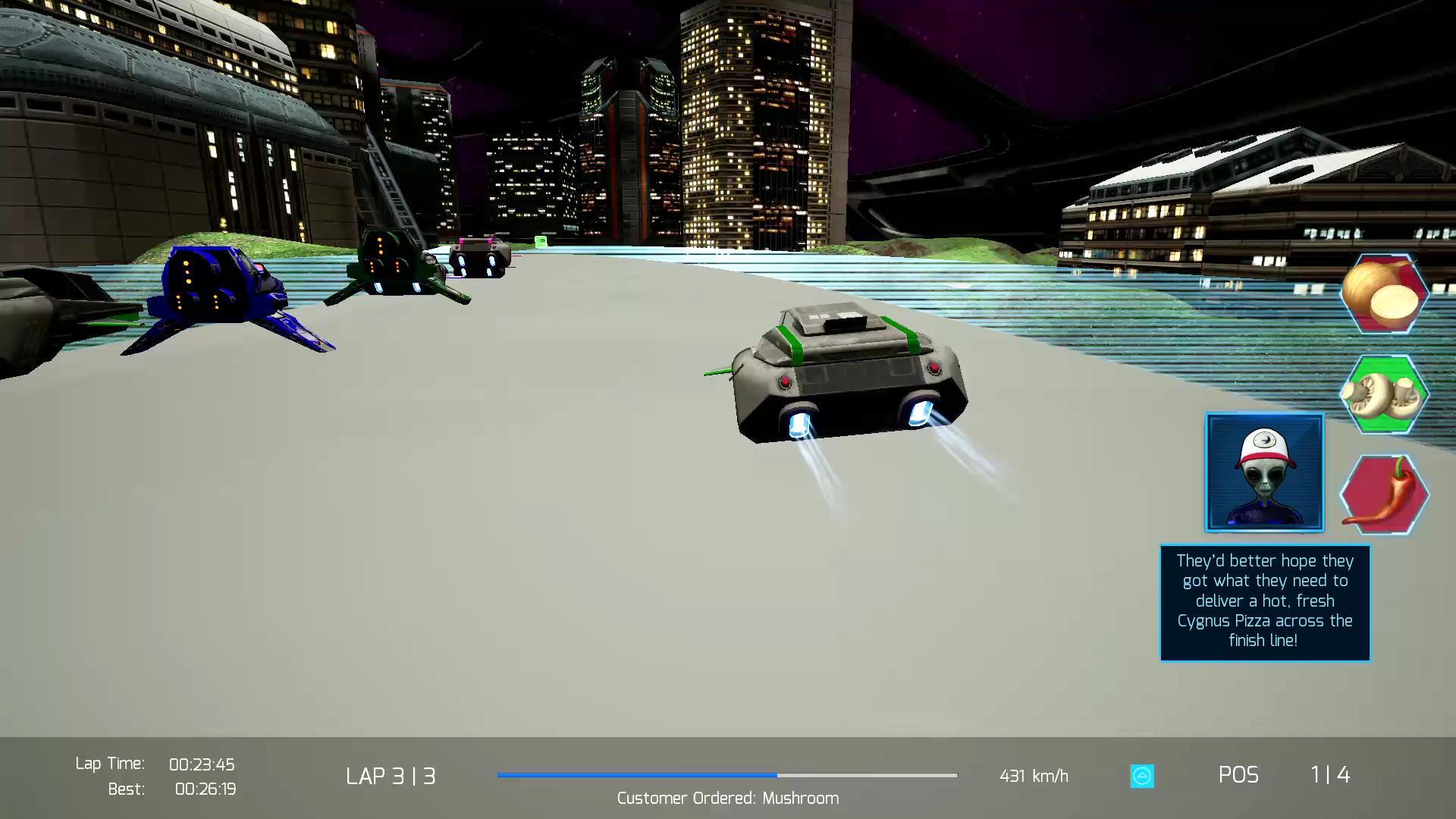 Cygnus Pizza Race (itch)