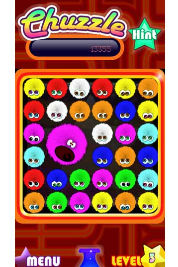 Chuzzle gameplay visual