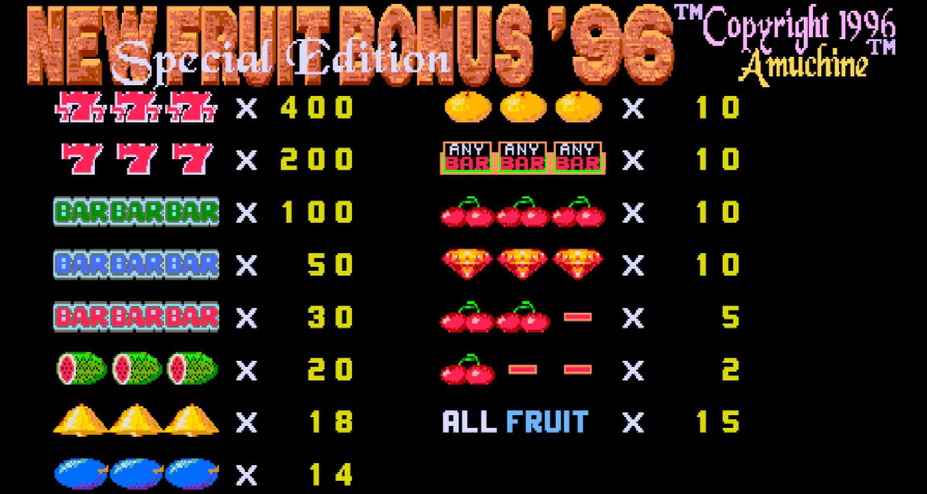 New Fruit Bonus 96 Godot