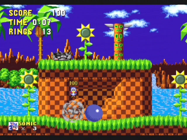 Sonic Mega Collection gameplay visual