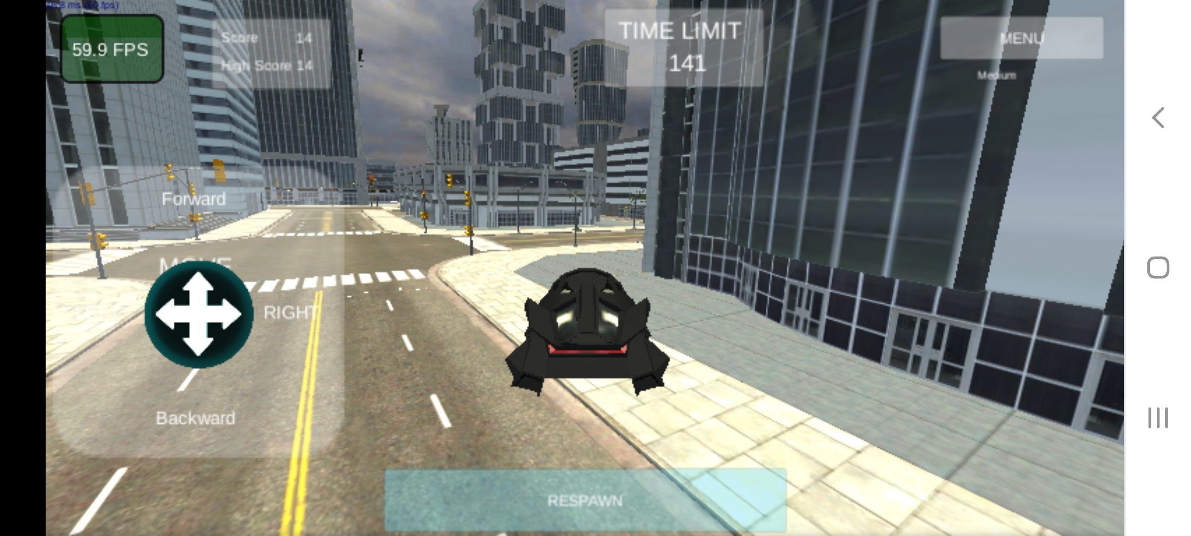 Urban Racer Phone html game 1.2 sq. mi.
