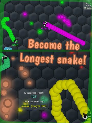 Slimy .IO: Snake Snither MMO -Run, Eat Color Dot