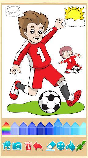 Football coloring book game
