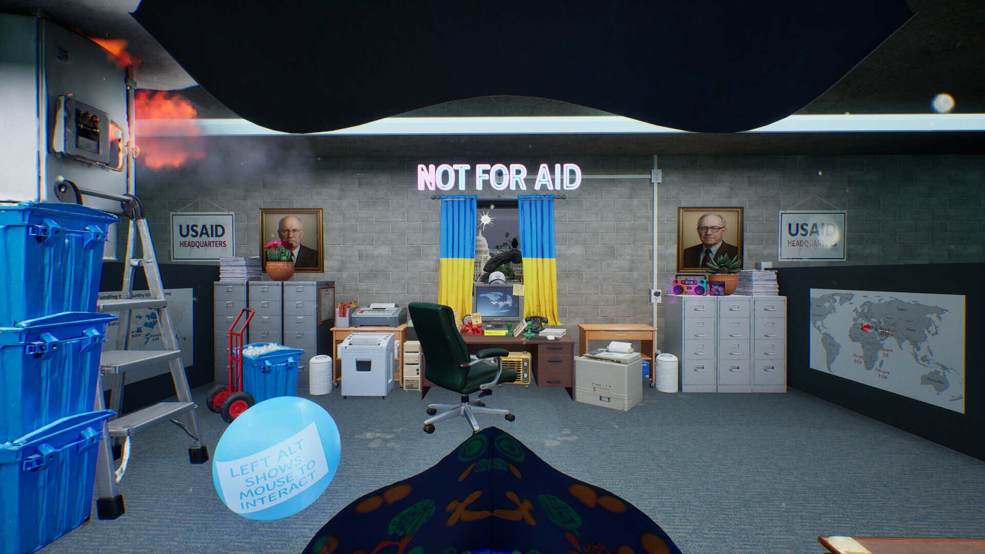USAID Approvals Department gameplay visual