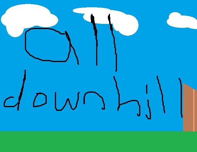 all downhill