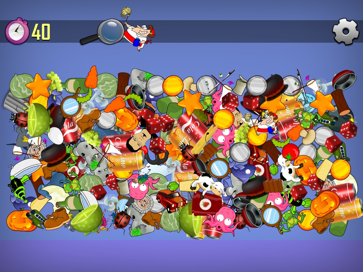 Hidden Words and Pictures Game