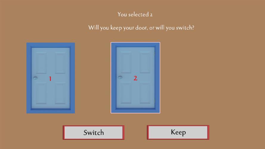 Monty Hall Problem Sandbox (the three doors)