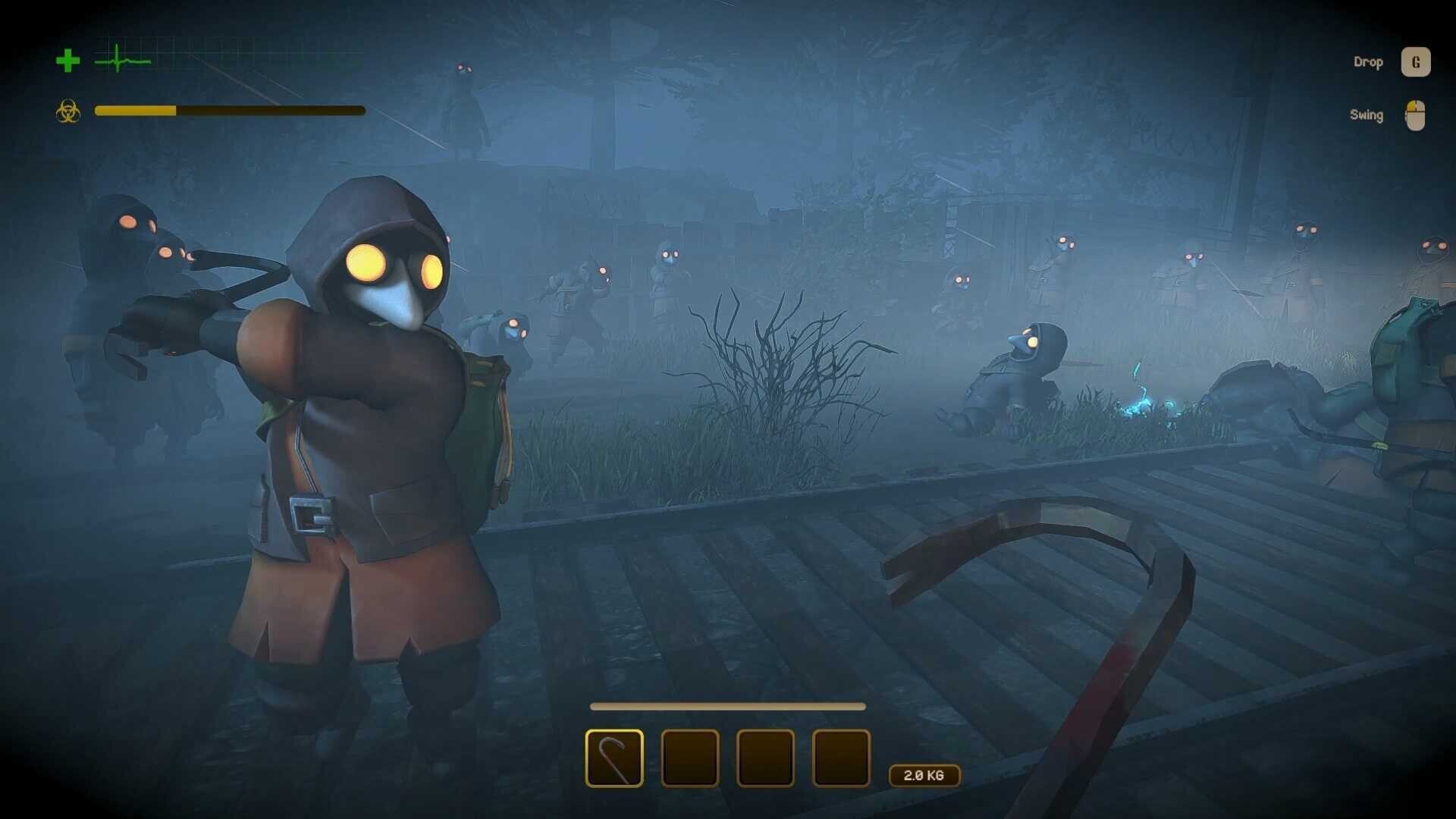 Survivors on a tram face a horrifying monster in MIMESIS.