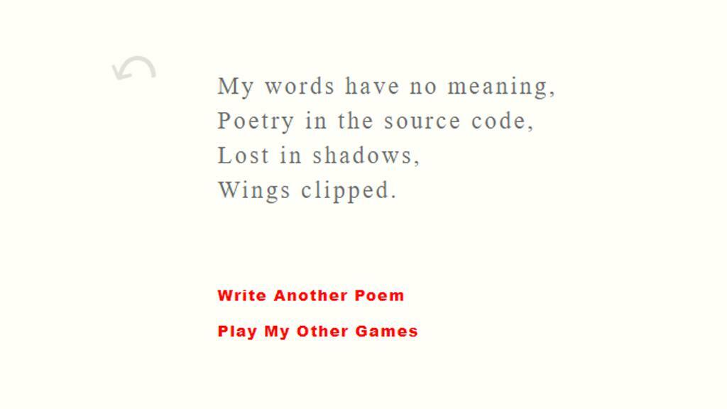 Poetry in the Machine.