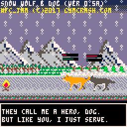 Snow Wolf and Dog (#FC_JAM Edition)
