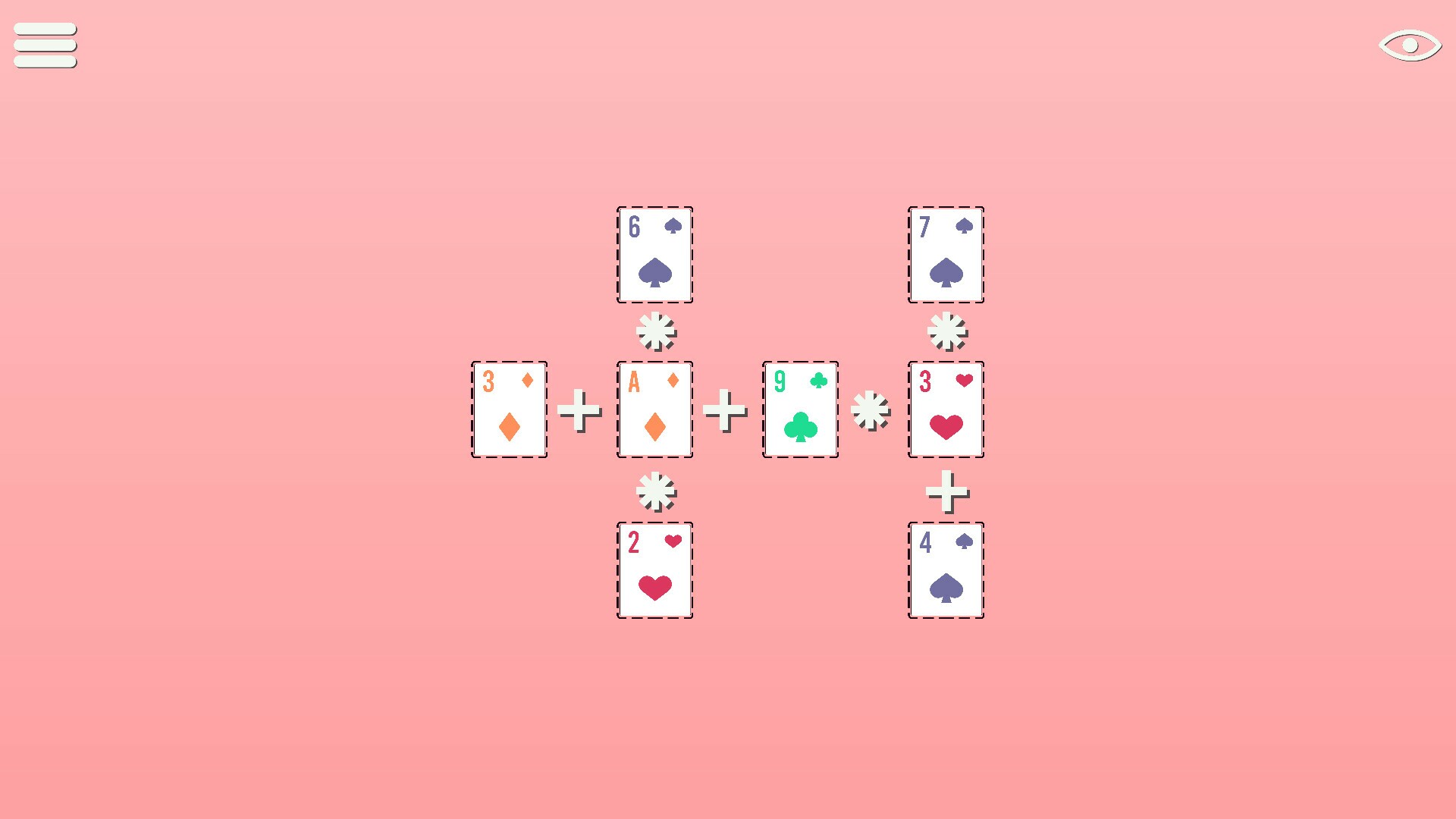 BlackJack Math Cross Numbers