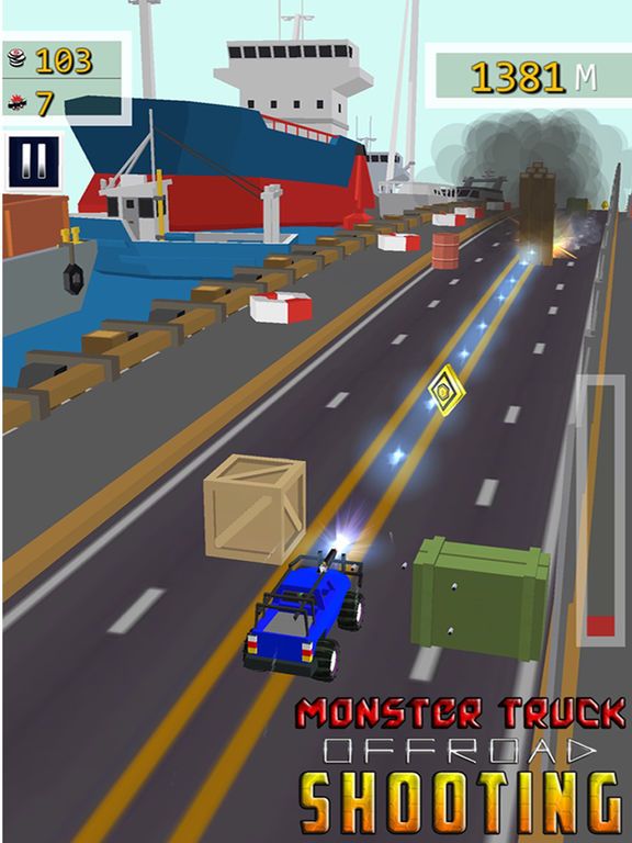Monster truck Offroad Shooting - Top Racing Game