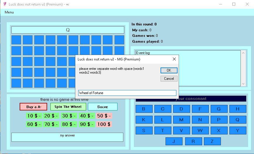 Luck does not return