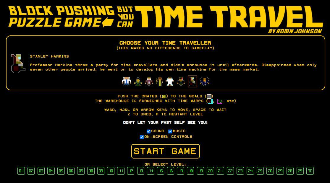 Block Pushing Puzzle Game But You Can Time Travel