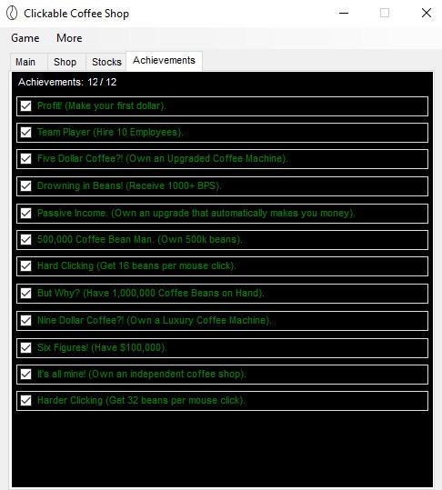 Clickable Coffee Shop