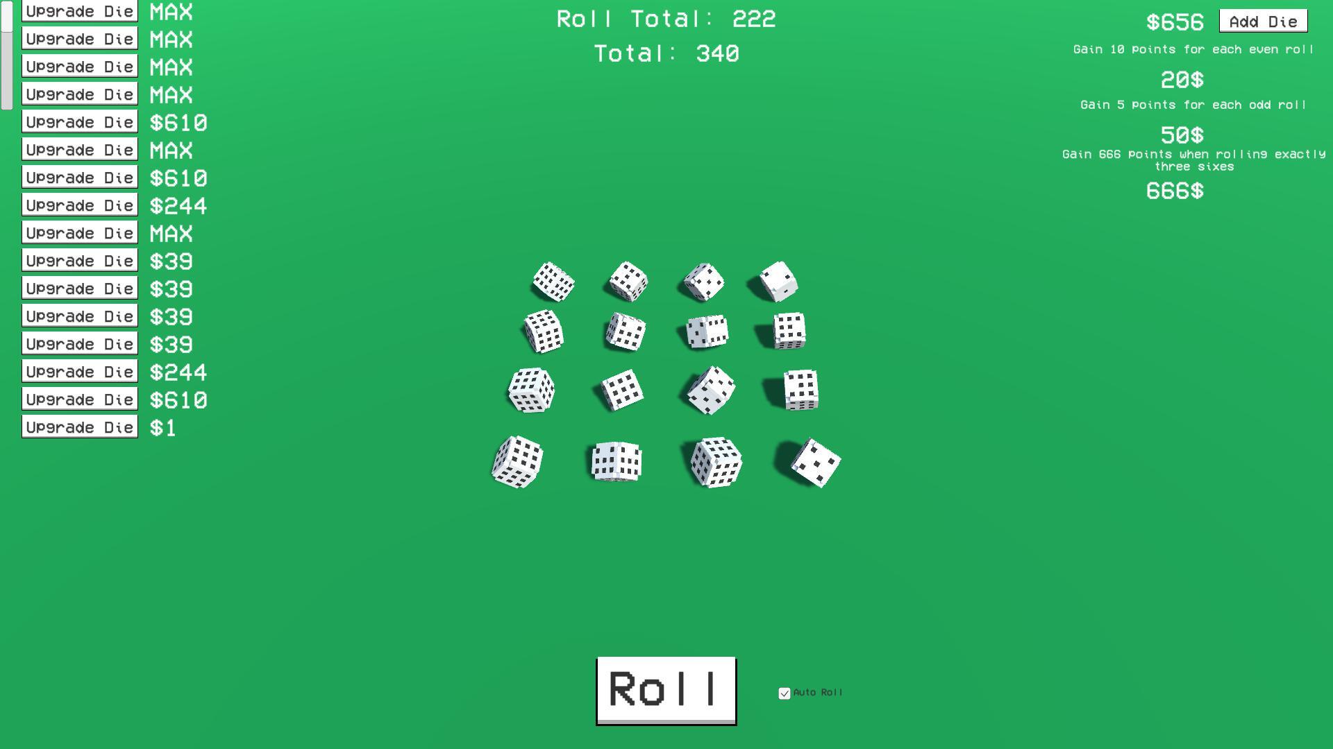 Idle Dice Roller