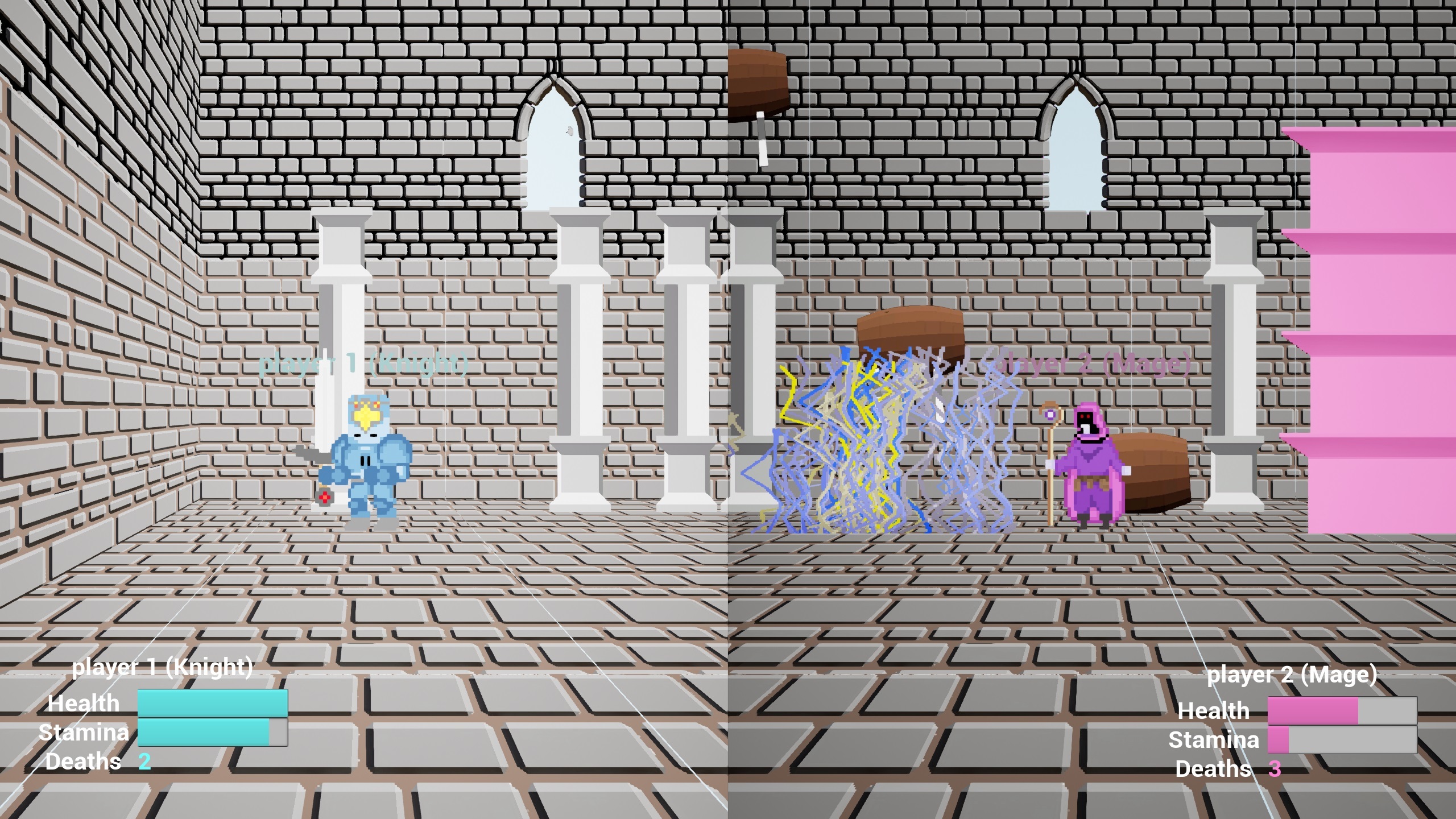 Knightboy and Magegirl Do the Cool Stuff Together Like Fighting Each Other To The Death And Running Around On Platforms