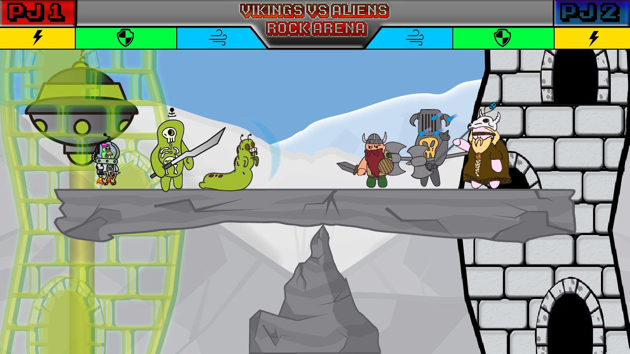 Viking VS Alien Rock Arena