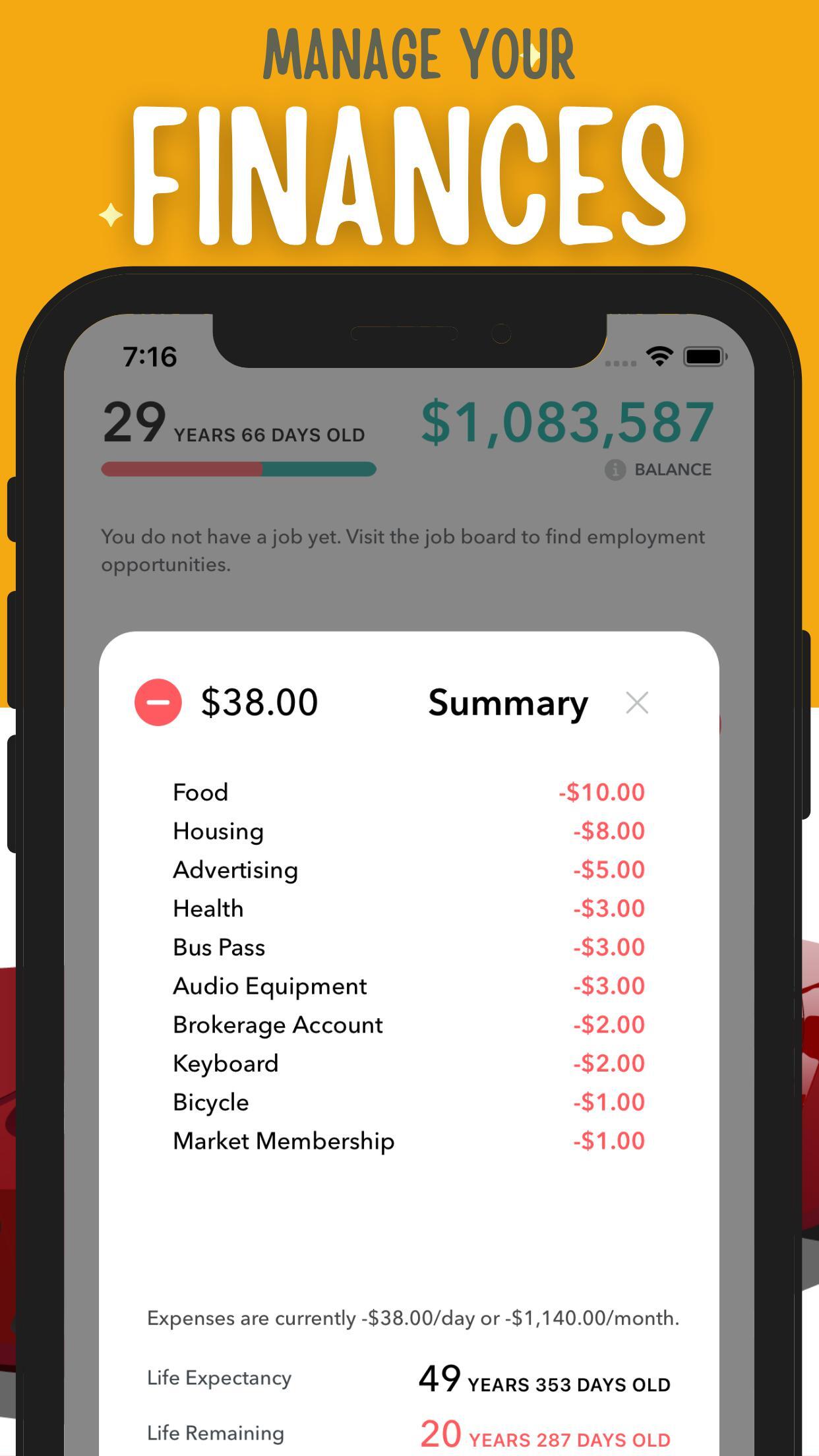 Life Simulator - Hobo CEO