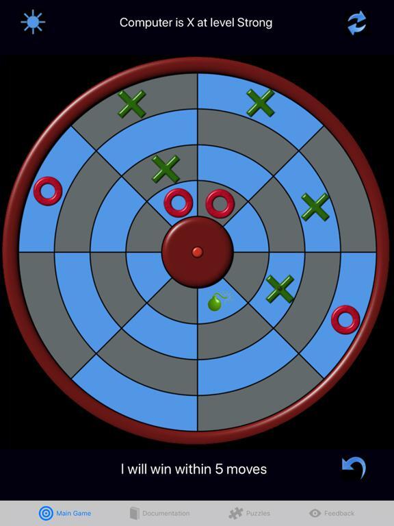 Tic Tac Toe in a Circle