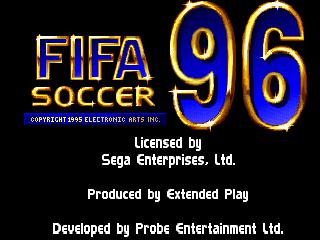 FIFA Soccer 96 gameplay visual