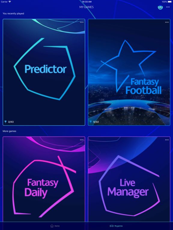 Gaming Hub: UEFA Champions Lea