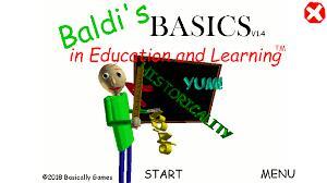 Baldis Basics Mod Menu gameplay visual