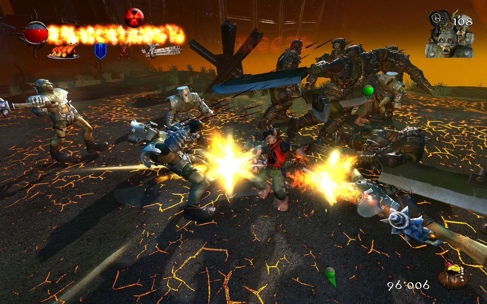 Две сорванные башни