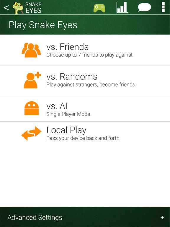 Snake Eyes - Social Dice