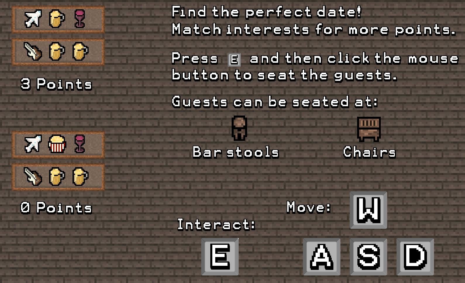 Joined together at the lovestruck Bar