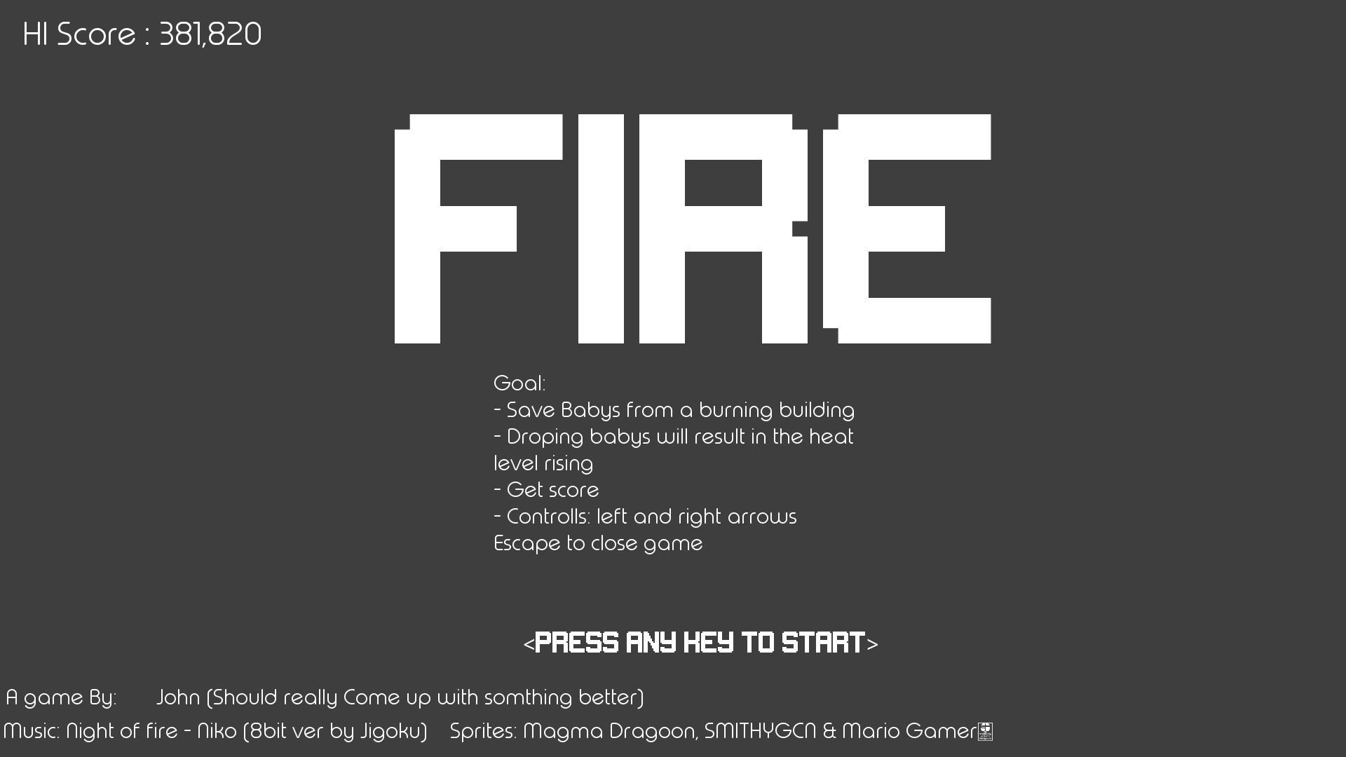 Game and Watch Jam - Fire