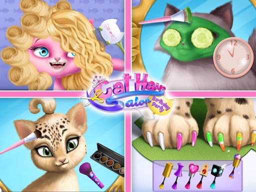 Cat Hair Salon Birthday Party - Virtual Kitty Care