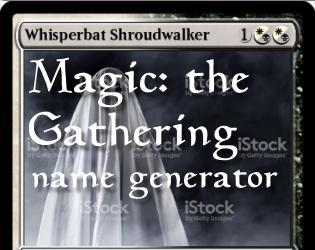 Magic: the Gathering Name Generator