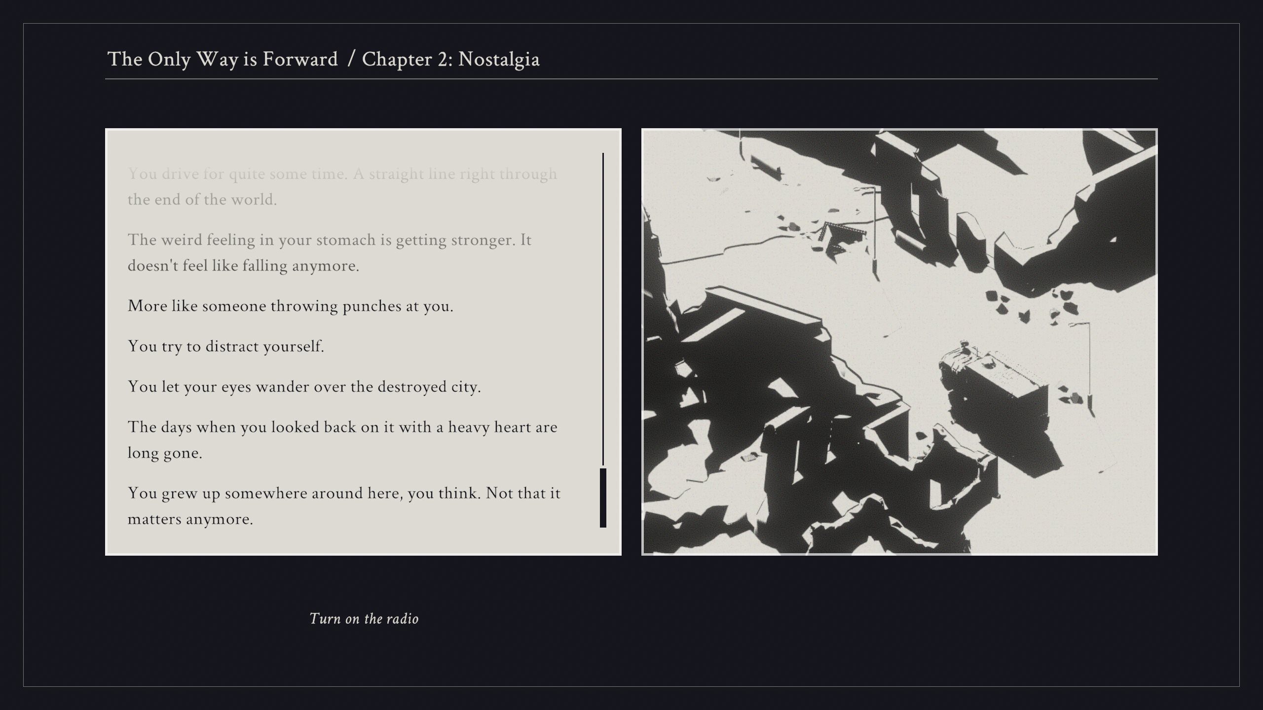 The Only Way Is Forward