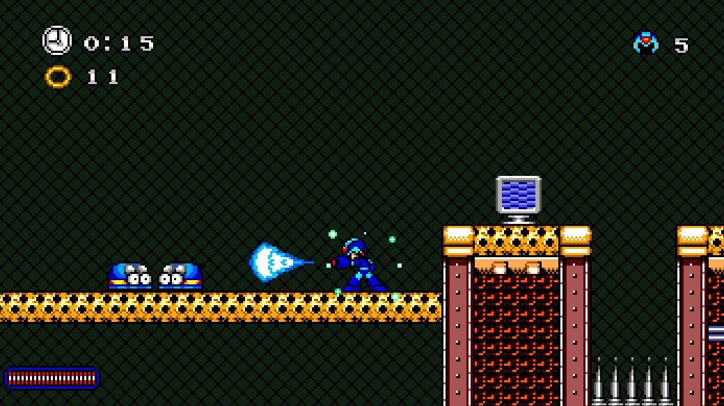 Megaman X in Sonic the Hedgehog - Blasting Adventure