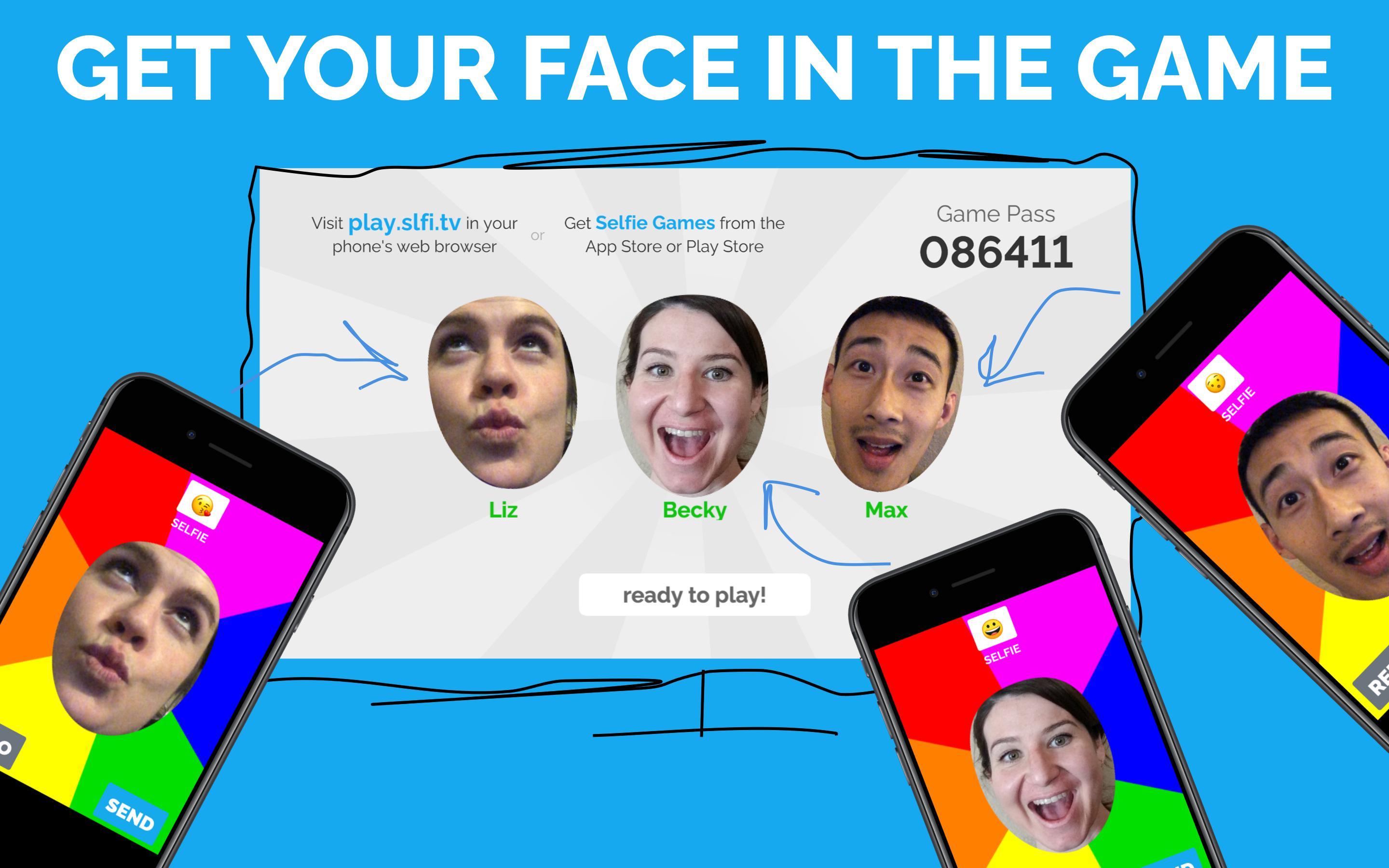 Приложение game fun. Селфи игры. игра селфи задания. прохождение игры selfie на телефоне. rio: the multiplayer party game.
