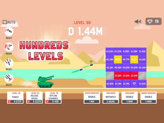 Idle Tank vs. Blocks