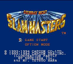Saturday Night Slam Masters