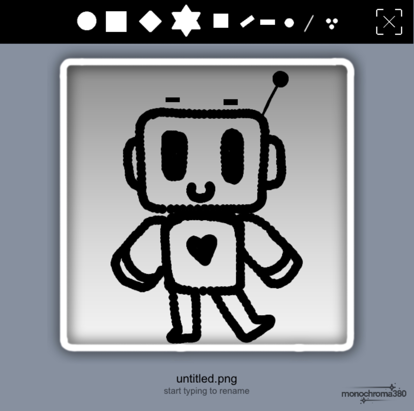 minimal painter screenshot