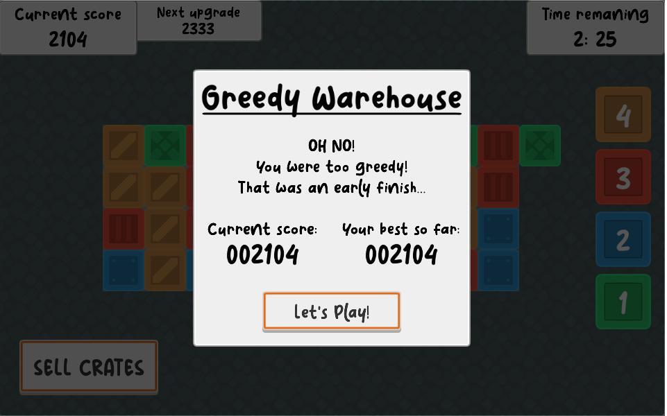 Greedy Warehouse