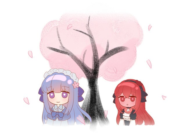 Flowering Across 樱下花期