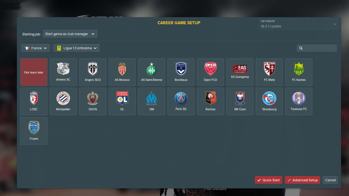 Football Manager 2018