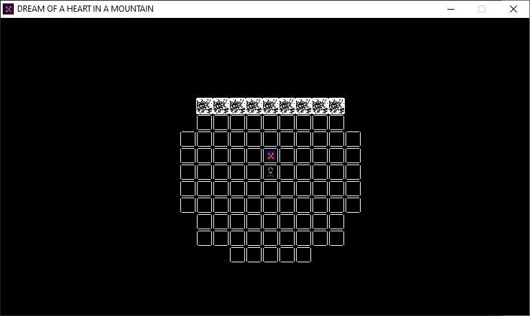 Dream of a heart in a mountain