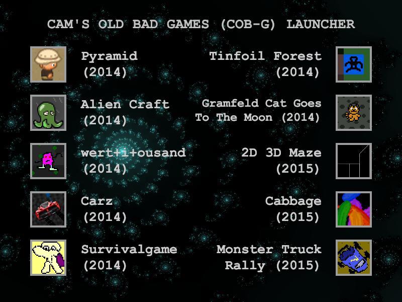 Cam's Old Bad Games