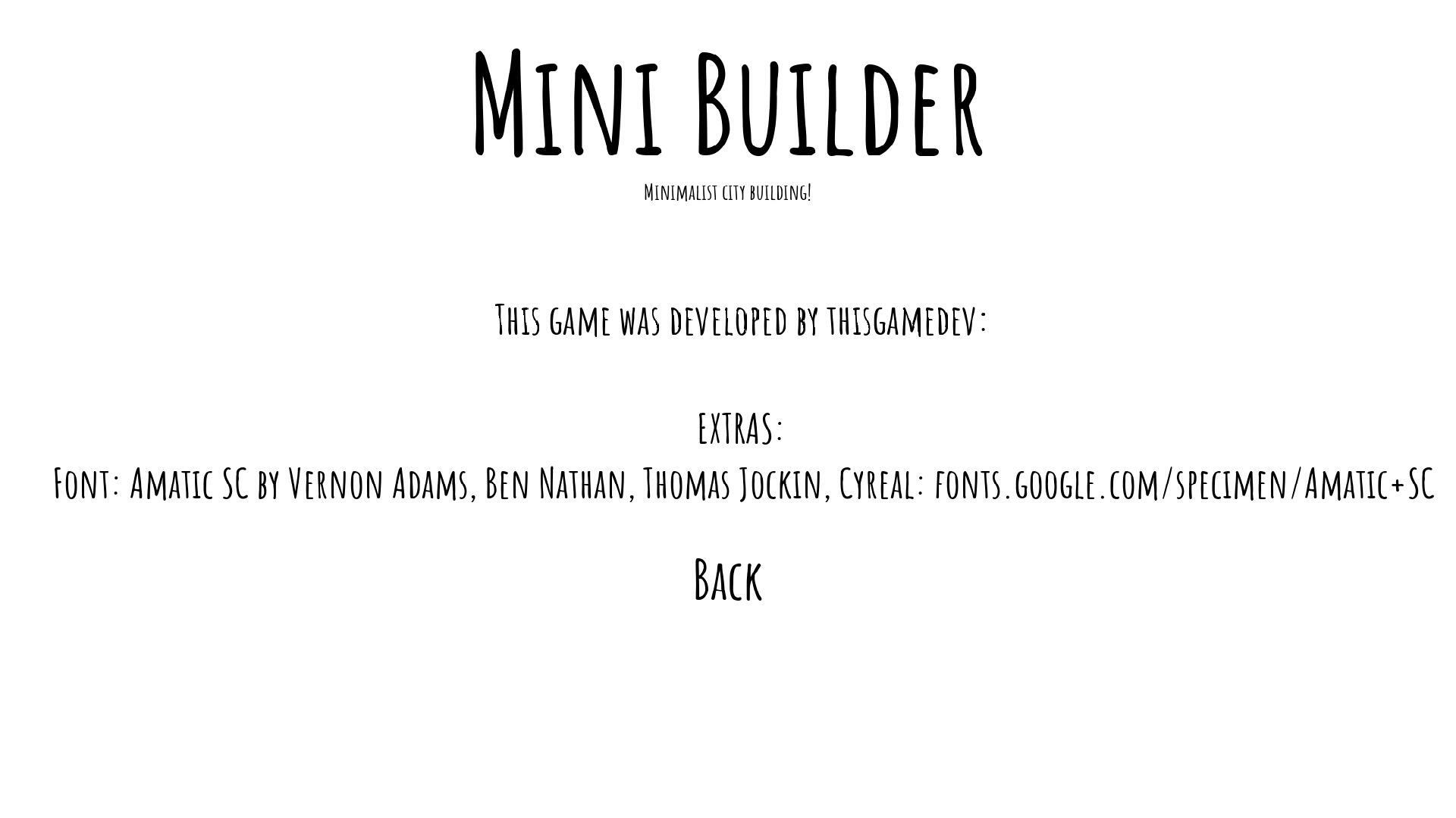 Mini Builder